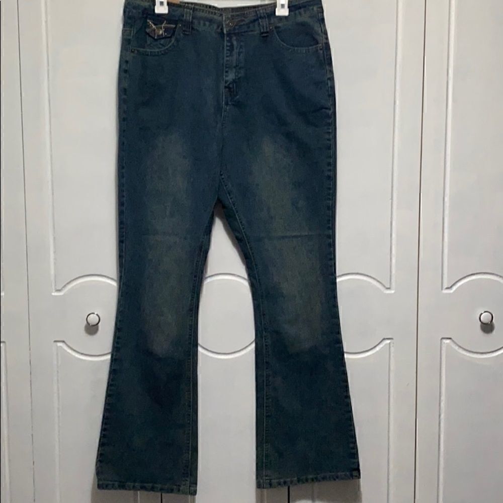 NWOT No Fuse flared jeans size 14